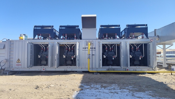 良い価格 空気冷却変電器冷却容器型 500KW 1000KW 1MW 2MW 3MW LNG CNG 天然ガス デュッツ発電機セット オンライン