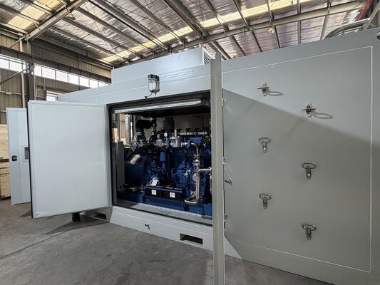 良い価格 400kWのユチャイエンジン 天然ガス発電機 屋外用電源用の防音天蓋付き オンライン